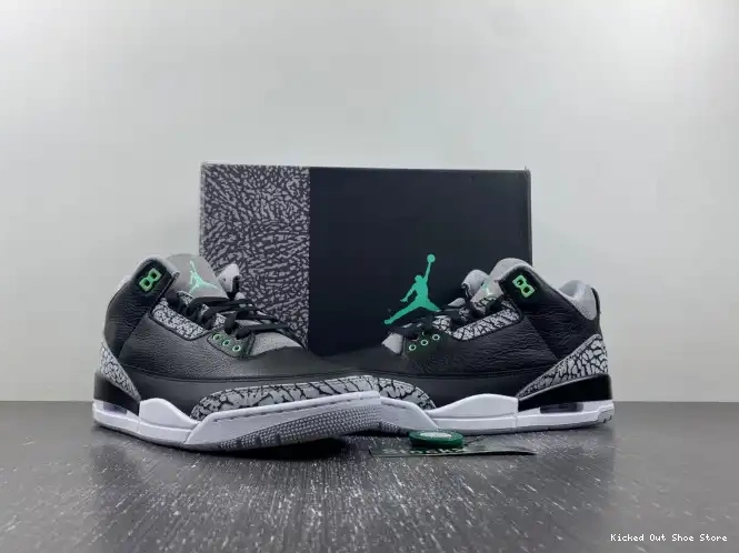Kick Theory Jordan Glow Green Air 3 CT8532-031 0507